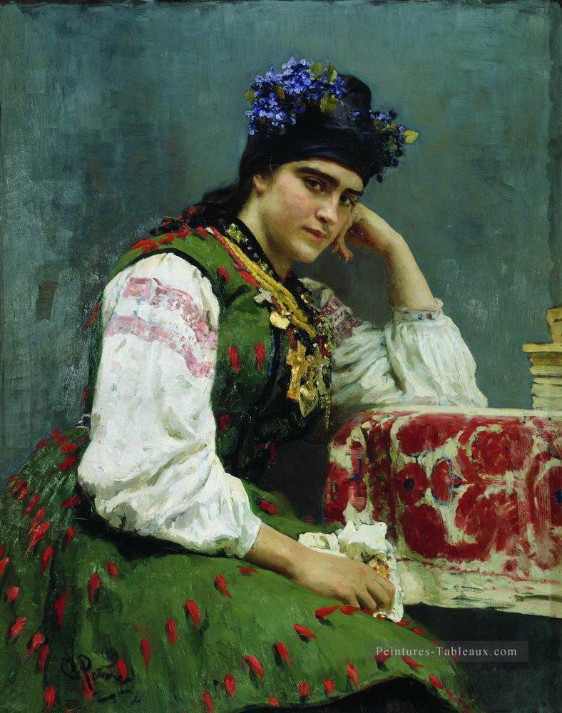 portrait de sophia dragomirova 1889 Ilya Repin Peintures à l'huile